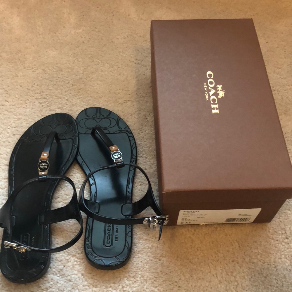 COACH sandals. Like new with box 8